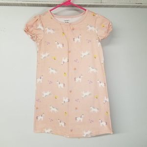 Unicorn night gown 4-5A girl sleepware